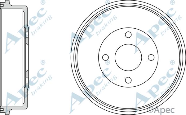 APEC BRAKING Тормозной барабан DRM9515